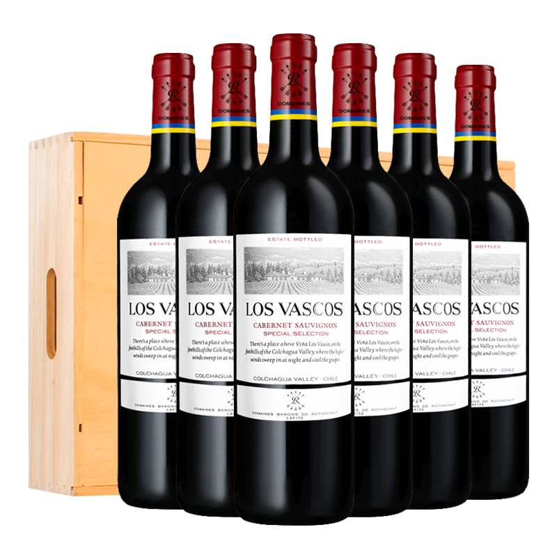 Lafite/拉菲酒庄精选红葡萄酒750ml*6瓶木盒装