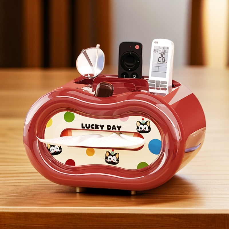 苹果纸巾盒高颜值可爱卡通纸巾盒家用客厅茶几高级感纸抽盒收纳盒