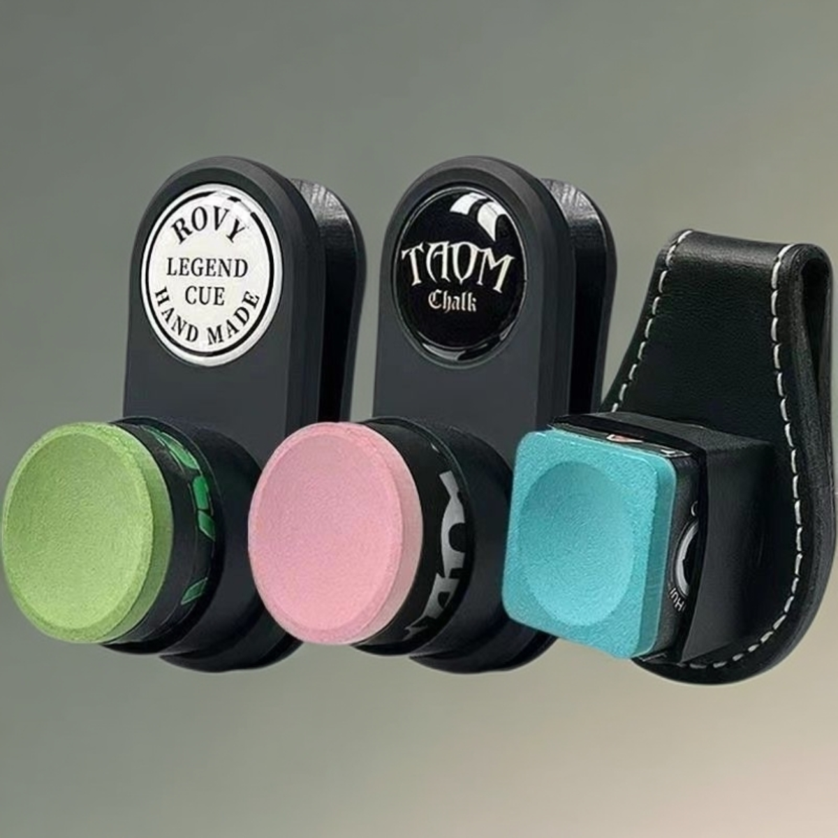 强磁圆形台球巧克夹塔悟姆磁吸枪粉巧粉夹TAOM巧克夹方形台球配件