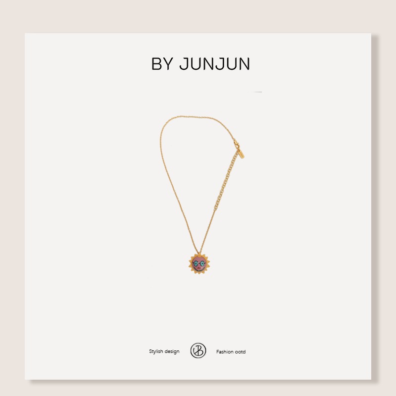 合金树脂项链 Byjunjun 珺珺定制款太阳花项链C25X1389