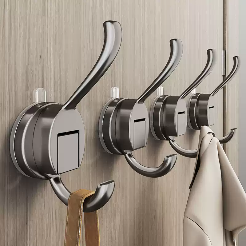 优勤吸盘挂钩免打孔强力承重浴室厨房门后粘钩壁挂式无痕钩子收纳