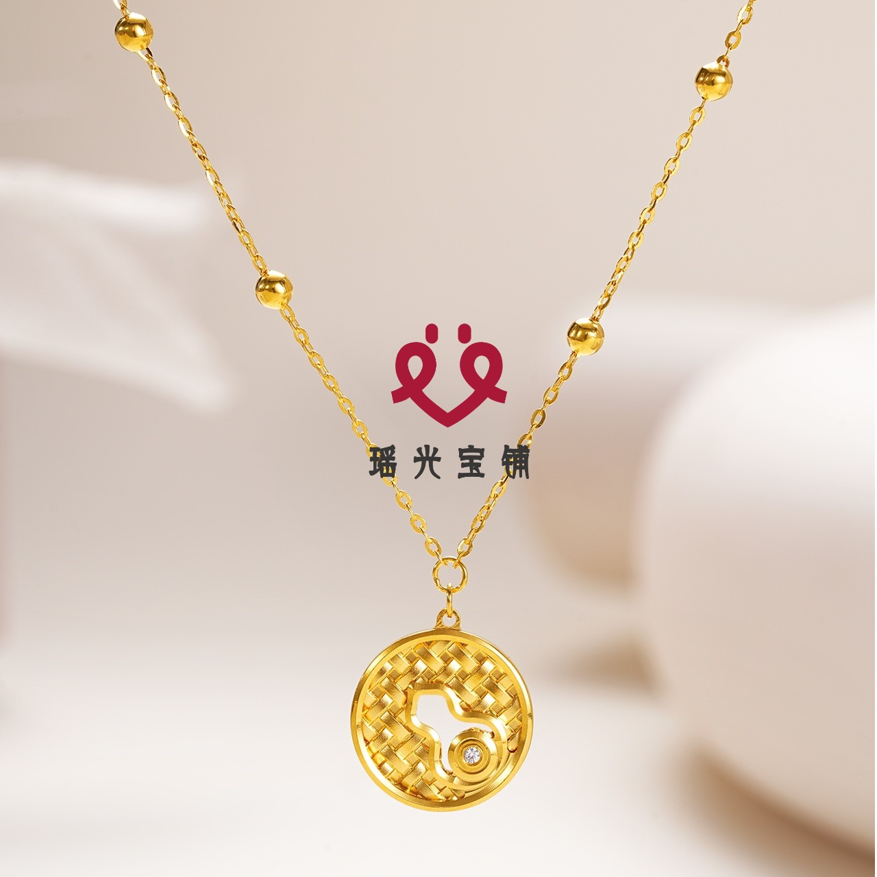 坠链均925银锆石 编织葫芦套链 国潮新国风精致时尚女款项链