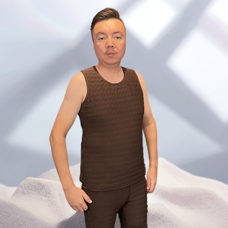 alimuhan/阿丽木汗驼绒背心中老年人装秋冬装加厚保暖短款流行