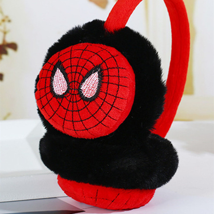 可爱儿童耳暖耳罩卡通耳包耳套冬季保暖蜘蛛侠耳捂子学生男童毛绒