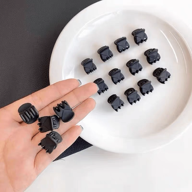 公主头小抓夹侧边碎发刘海夹黑色小号发夹前额头发夹子头饰女发卡