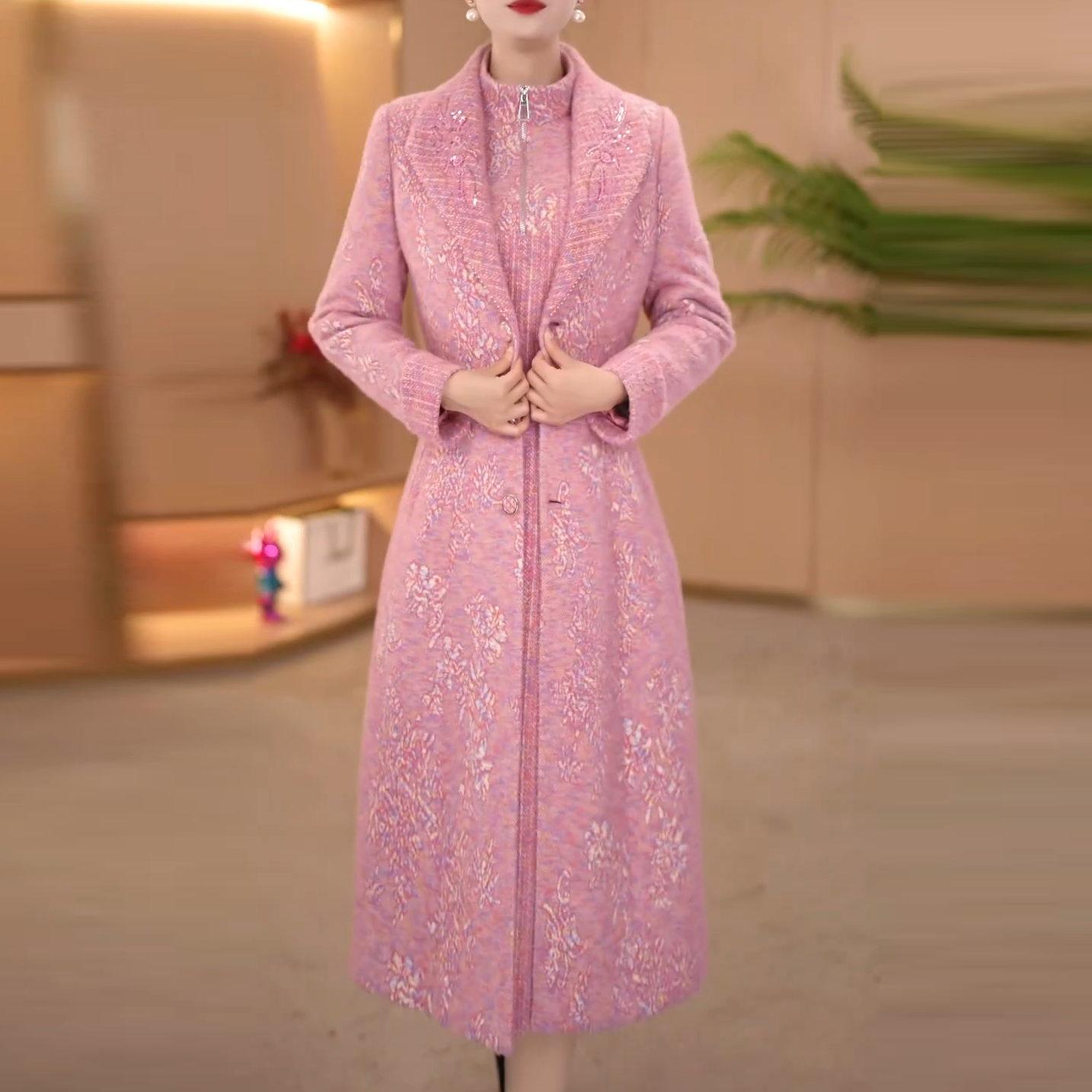 冬季时尚两件套连衣裙新款遮肚子显瘦洋气修身高端轻奢