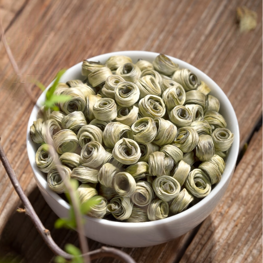 茉莉花茶2025新茶茉莉女儿环茶叶正宗茉莉花茶浓香型贵妃雪环罐装