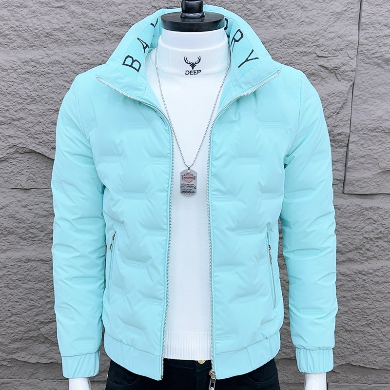 2025冬季外套男立领轻薄男士棉服网红修身短款保暖免洗炸街棉衣87