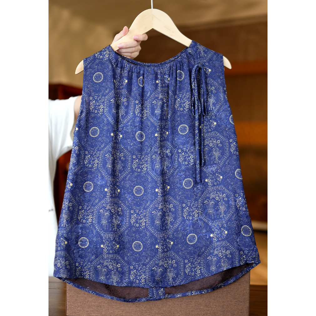 梵星<<非遗美学>>1225新中式洋气减龄修身无袖背心