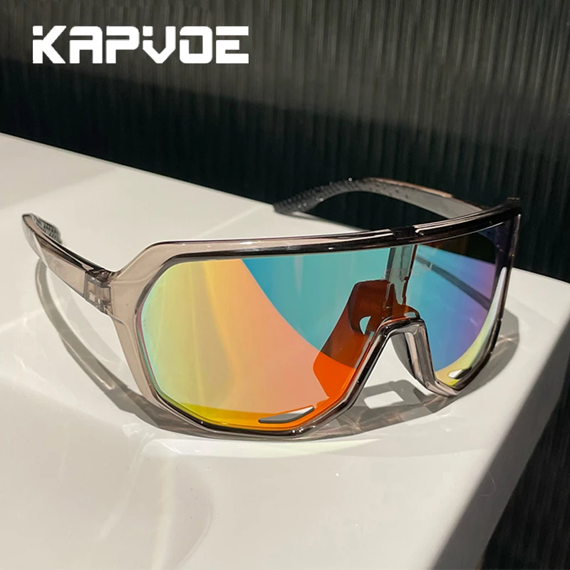 kapvoe卡普沃防雾变色户外骑行眼镜欧美运动骑车护目镜日夜两用63