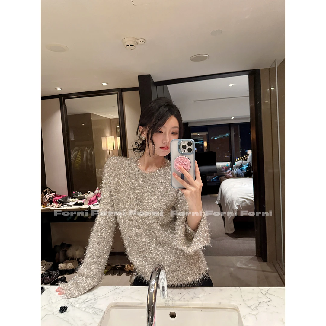 10月29日10:00新品 FORNN 欲望都市  重工拉毛套头针织毛衣