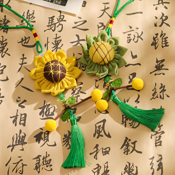 FASHIONYEAR【教师节礼物】向日葵挂车钥匙扣儿童书包小挂件送老师