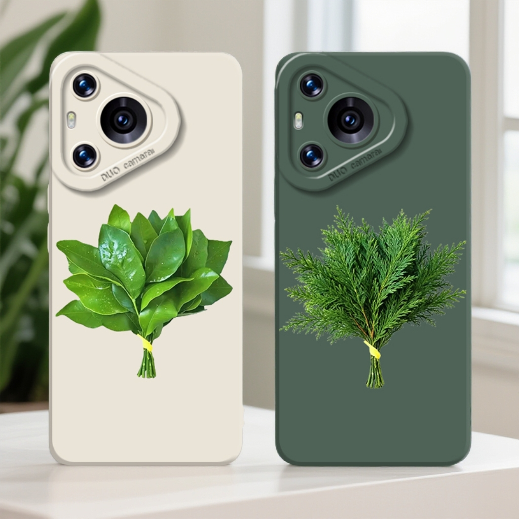 柚子叶适用华为mate70手机壳pura80ultra侧柏叶60去晦气50好运40