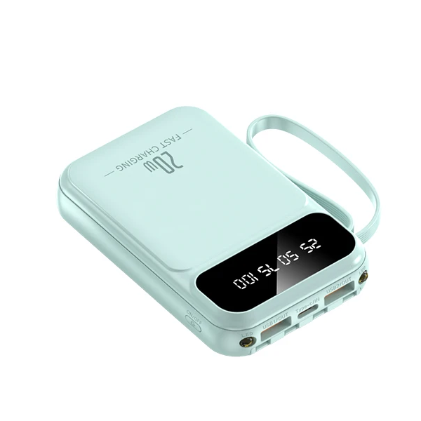 3c认证可上飞机20000/10000毫安大容量快充小巧充电宝带四线通用