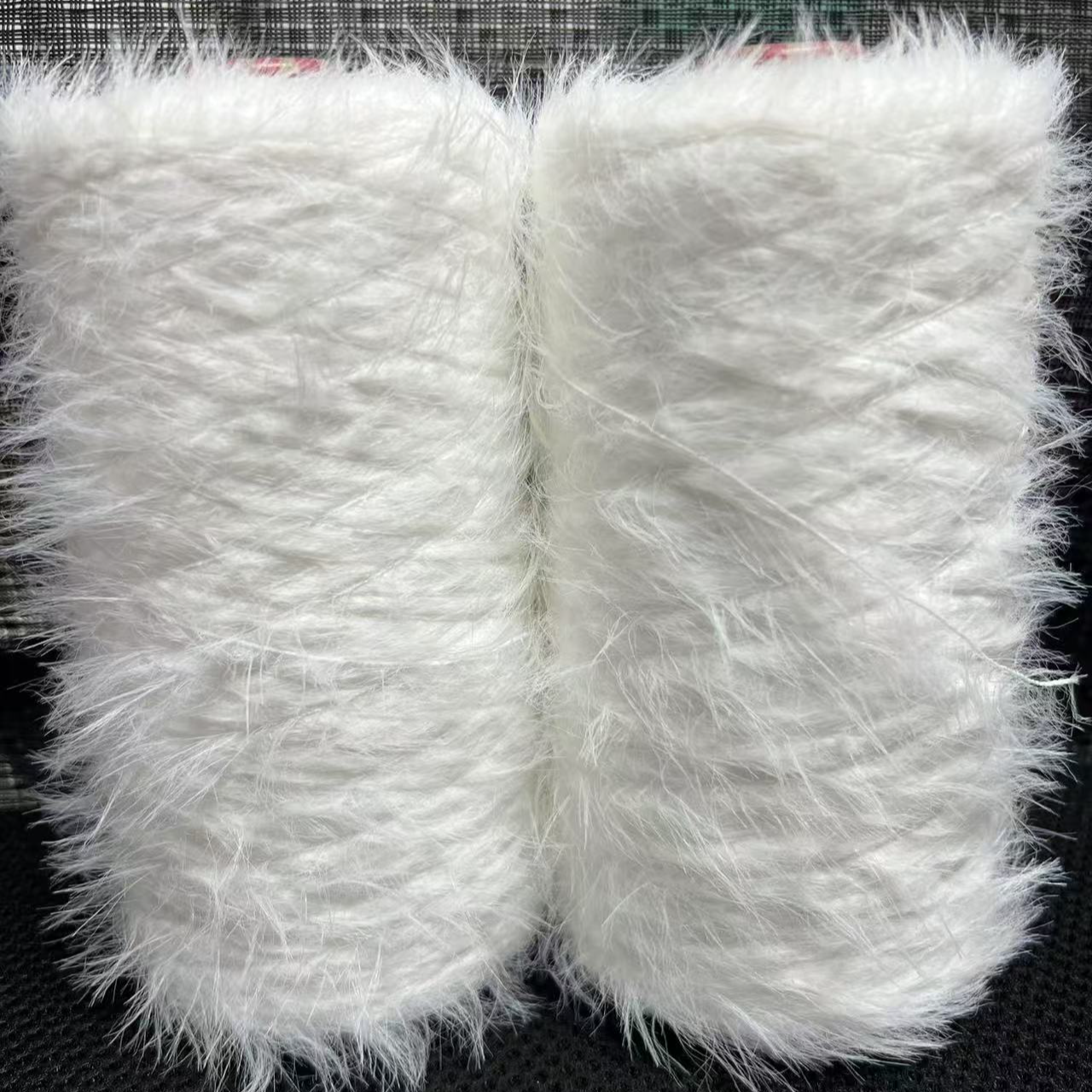 手工钩织貂毛线 用于制作玩偶的绒毛线材