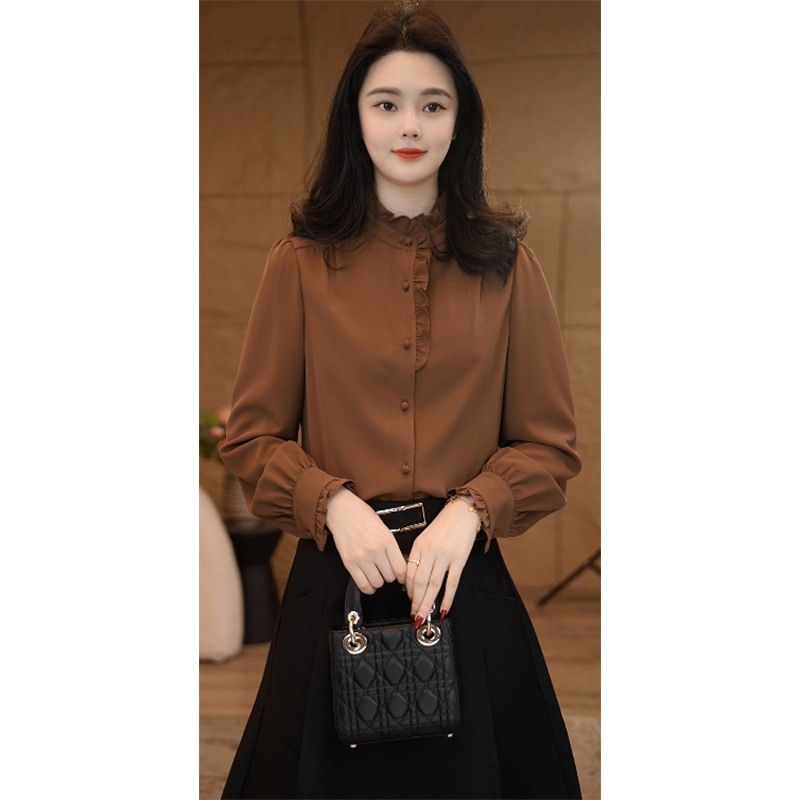 【小陈甄选】流光风曼贝小众衬衫女士高级显瘦老钱风松弛感女装贵气