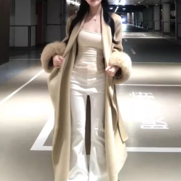 今年流行的爆款大衣韩版高级感气质中长款毛呢外套女25年秋冬新款