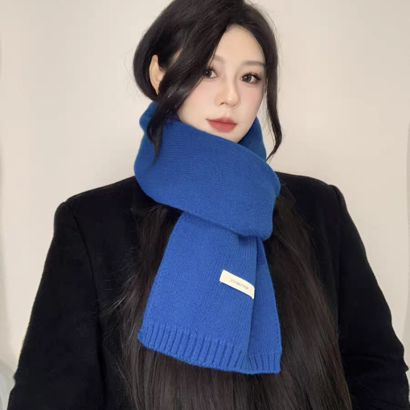 精选澳洲100%纯羊毛围巾2025新款百搭男女冬季高级感针织保暖围脖