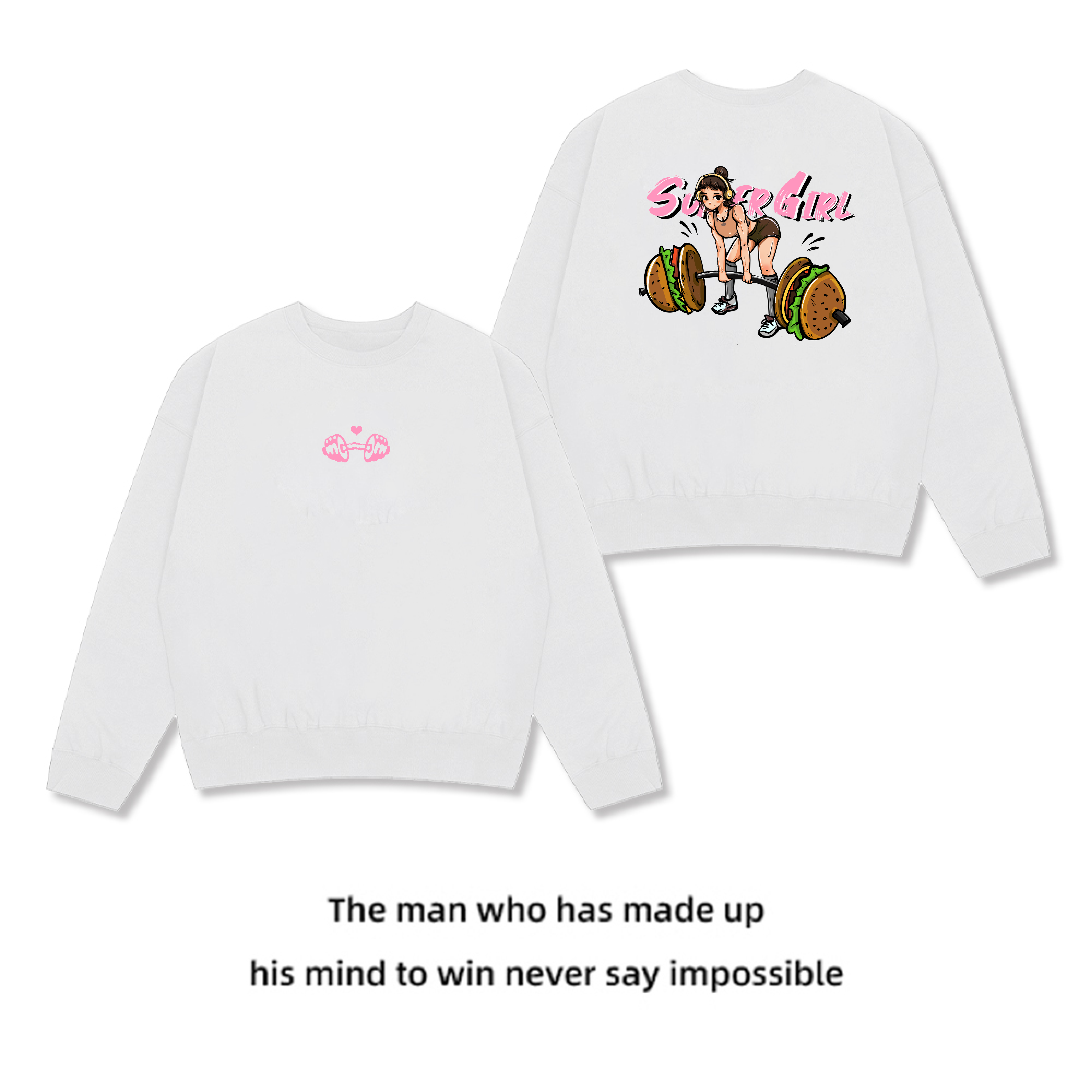 健身宽松速干长袖套头圆领卫衣女瑜伽运动跑步健身撸铁外搭