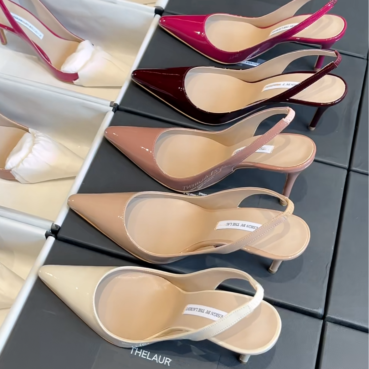 2025春夏新款方头高跟鞋细跟凉鞋性感后空气质职业女浅口漆皮单鞋