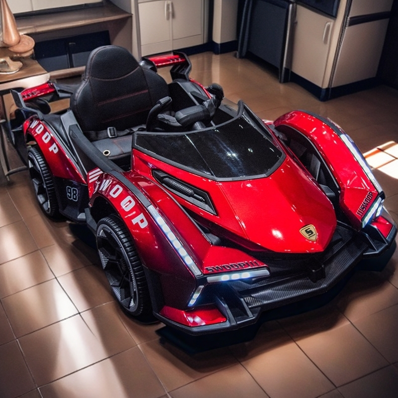 宝宝1到6岁适用的男女通用四轮儿童可坐人带遥控双驱摇摆电动玩具