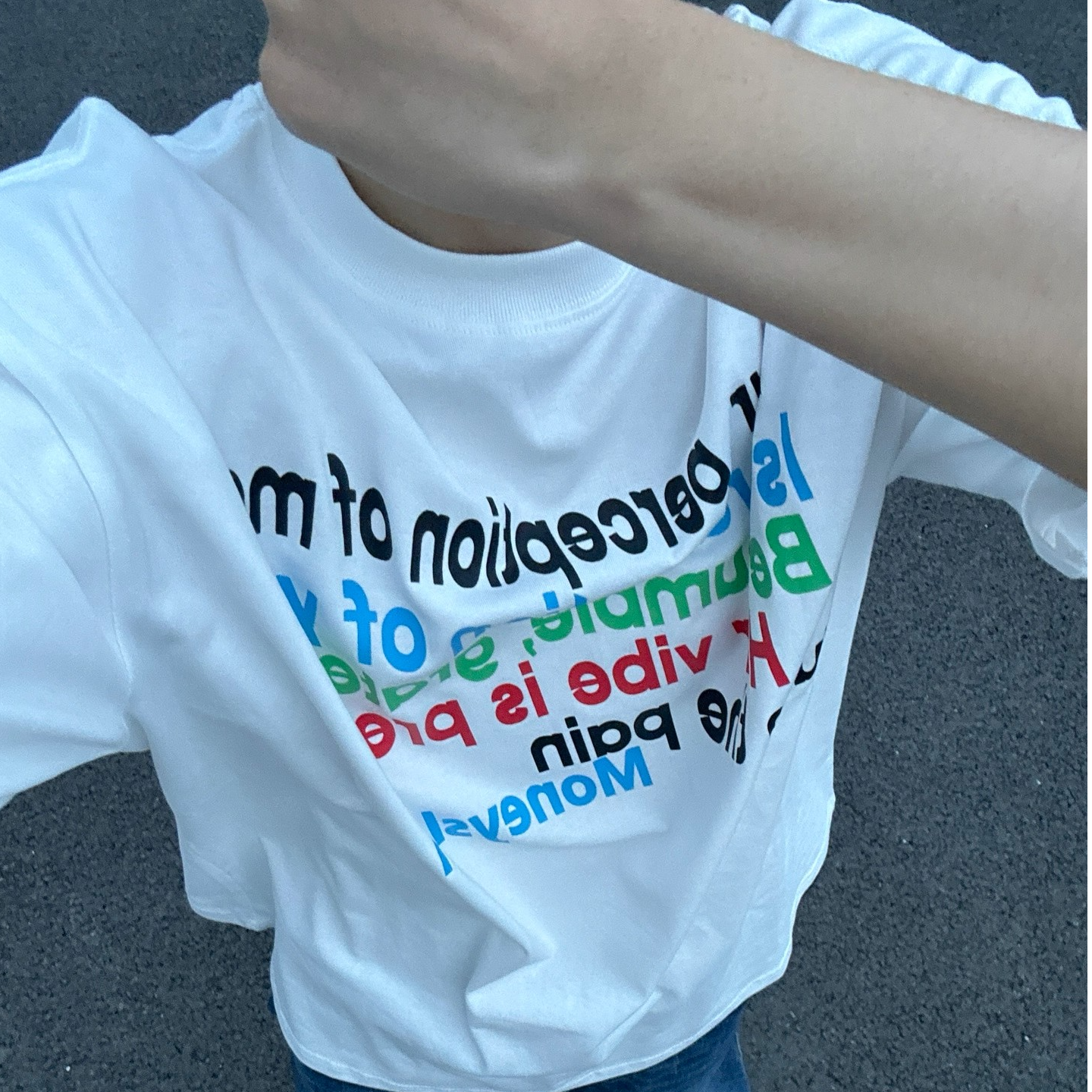 新款美式高街ins彩色字母印花短袖t恤男夏季宽松重磅圆领情侣上衣