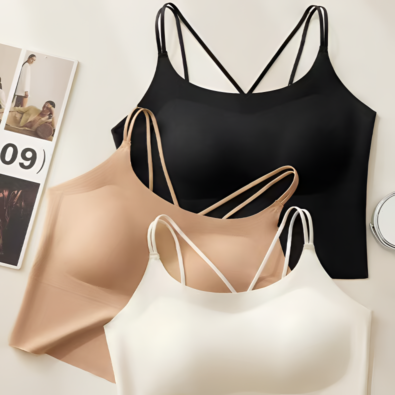 【宋昭瑶1】裸感显型交叉内搭美背无痕背心