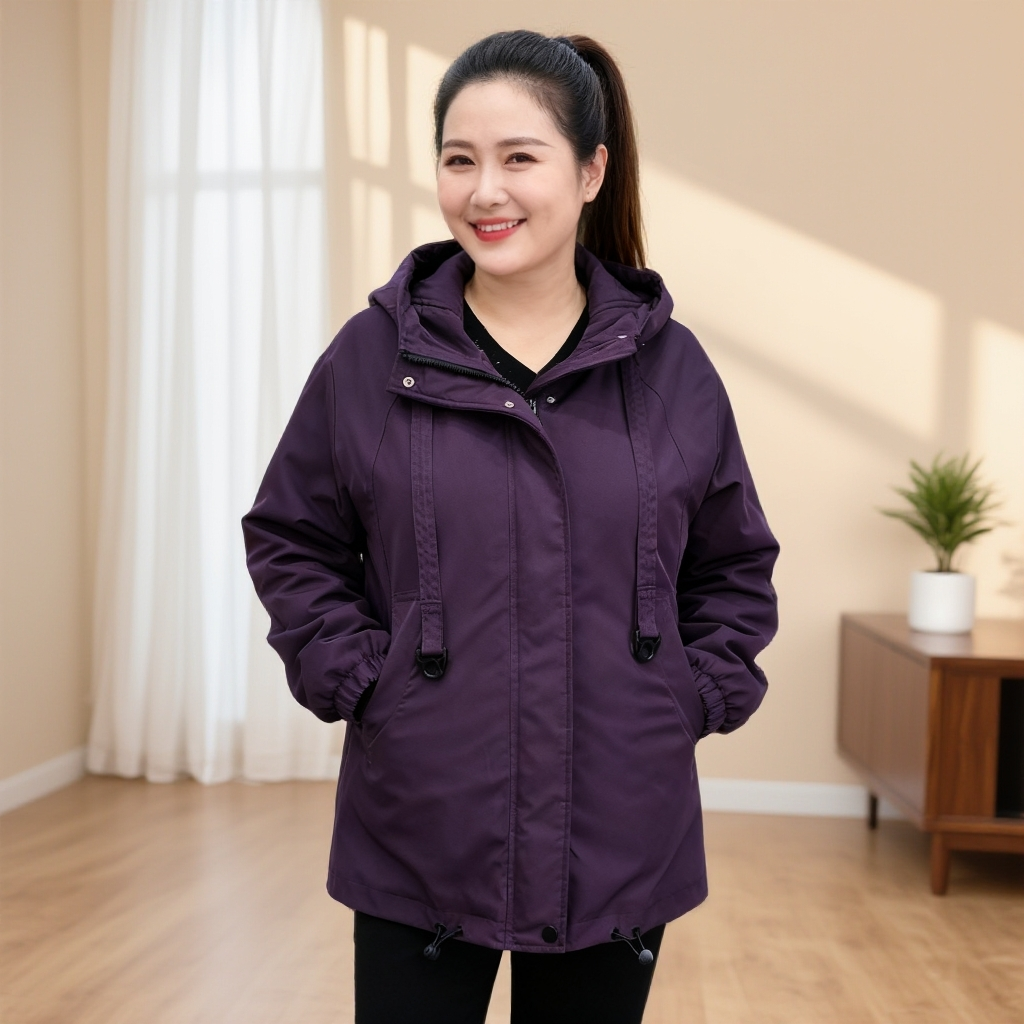 大码加肥冲锋衣连帽外套CRSS