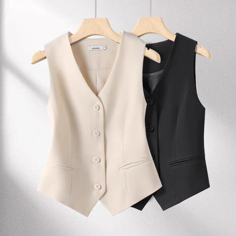老钱风西装马甲女款叠穿背心2026春秋新款无袖显瘦气质外穿小坎肩