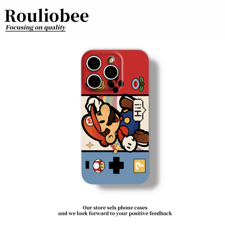 游戏机马里奥适用苹果16promax手机壳iPhone15华为vivo小米13oppo