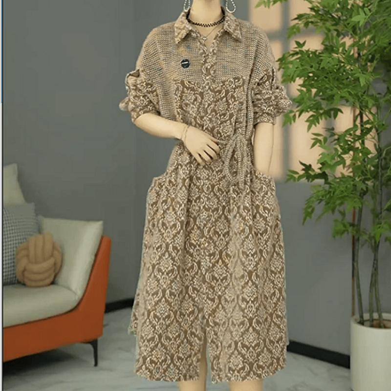 C250【连衣裙】2025冬季新款高货欧版加厚保暖宽松休闲遮肚连衣裙