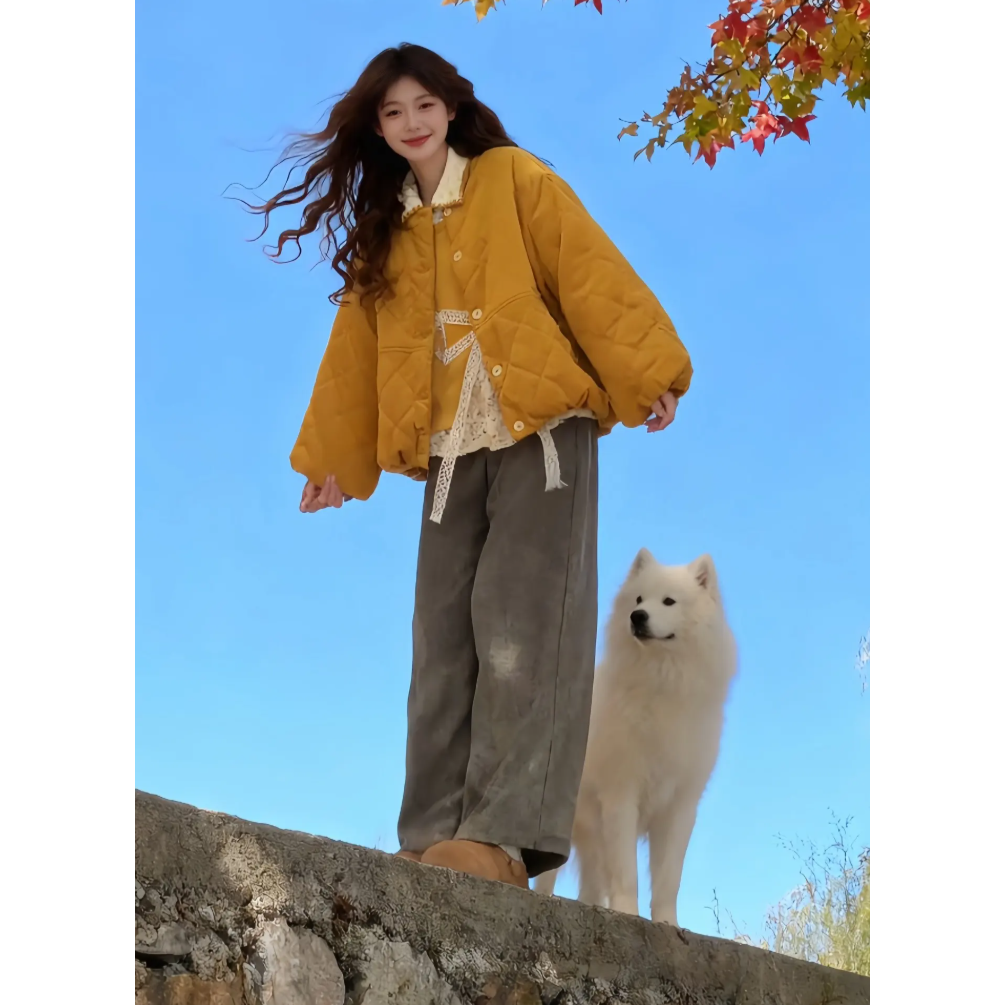 长袖上衣时尚休闲裤套装复古色调日常2026时尚套装