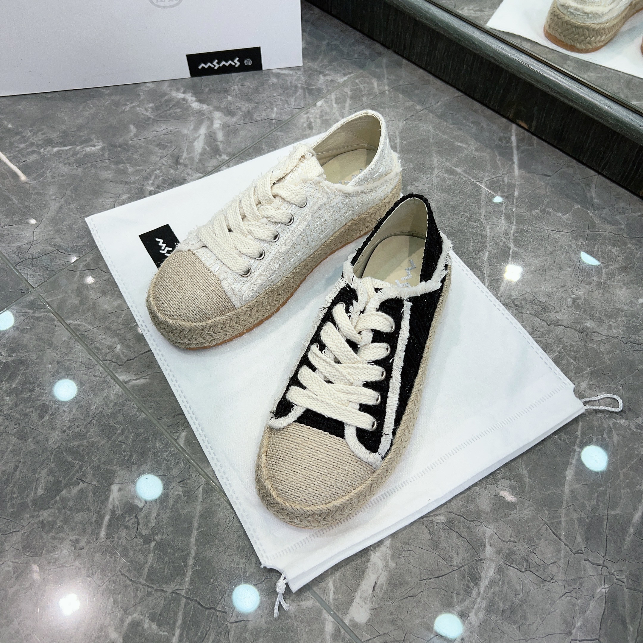 【玛莎玛索】24夏新款7701-2时尚百搭小香风平底懒人鞋夏季