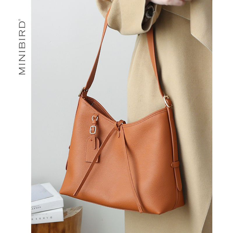 美拉德包包2025新款包包女款大容量头层牛皮女包通勤单肩斜挎包