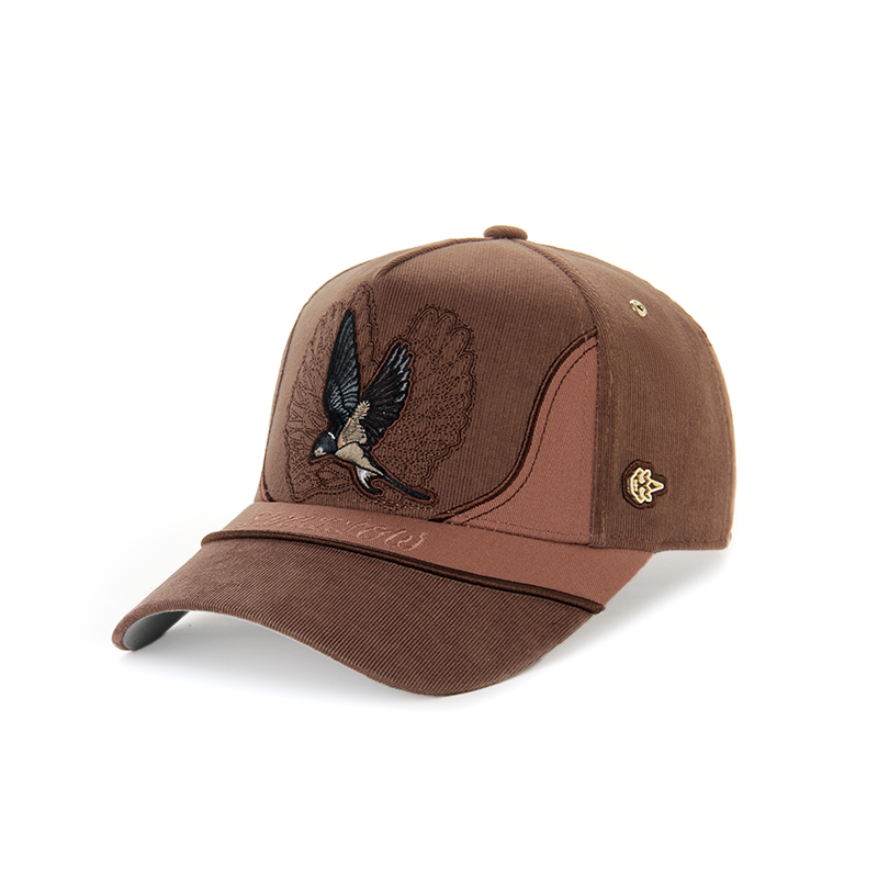 SJLAB金标燕子Mandarin高冠拼接刺绣棒球帽加宽帽子高端奢侈品