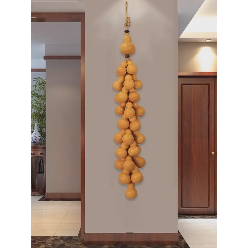 天然葫芦串挂件家居大小挂饰客厅办公室家居玄关壁挂田园装饰品