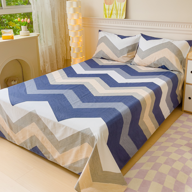 床单单件100%纯棉斜纹正品1.5米1.2米双单人全棉学生宿舍被单简约