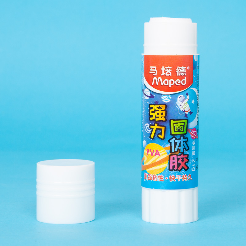 马培德高粘卡通固体胶棒点胶一年级小学生专用手工强力胶办公用品