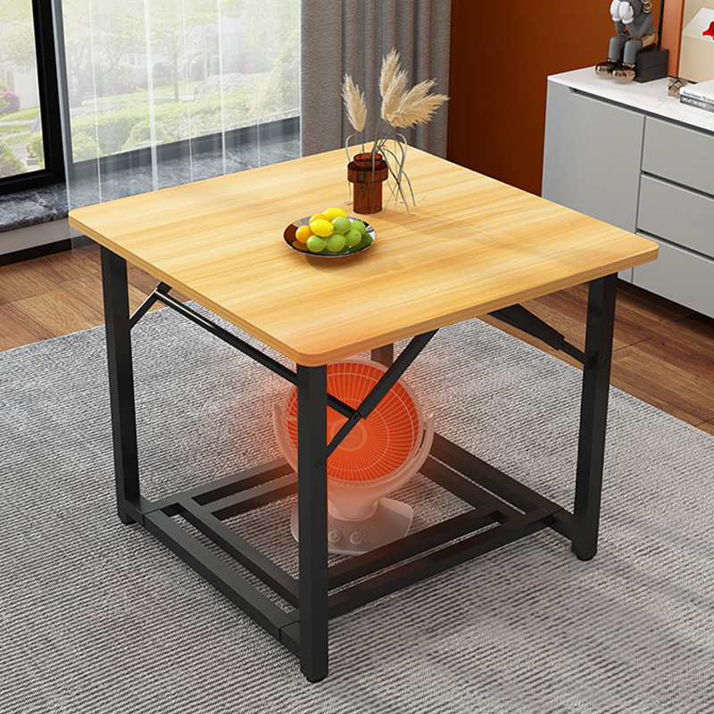 弘樾家具烤火桌可折叠餐桌家用烤火架冬季取暖学习桌正方形麻将桌