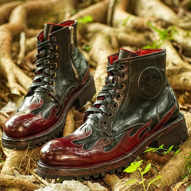 UGLYBROS/丑兄弟摩托车骑行靴哈雷复古机车靴公路鞋赛车鞋男休闲