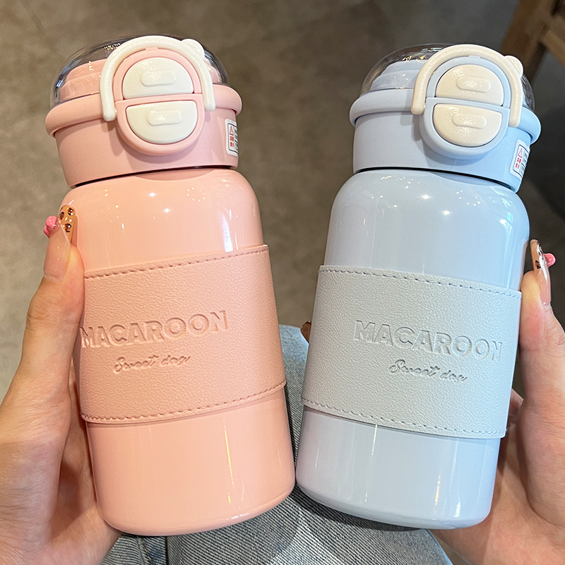 小巧保温杯吸管水杯子网红爆款2025新款高颜值便携学生女士杯子