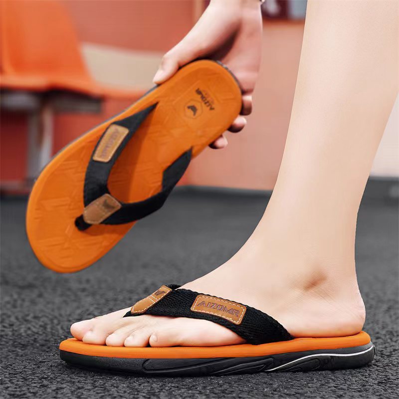 拖鞋男款夏季时尚户外厚底凉拖防滑软底耐磨舒适外穿休闲人字拖鞋