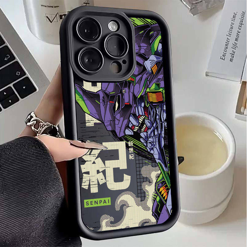 趣味EVA初号机机甲手机壳软适用于苹果华为荣耀vivooppo一加小米