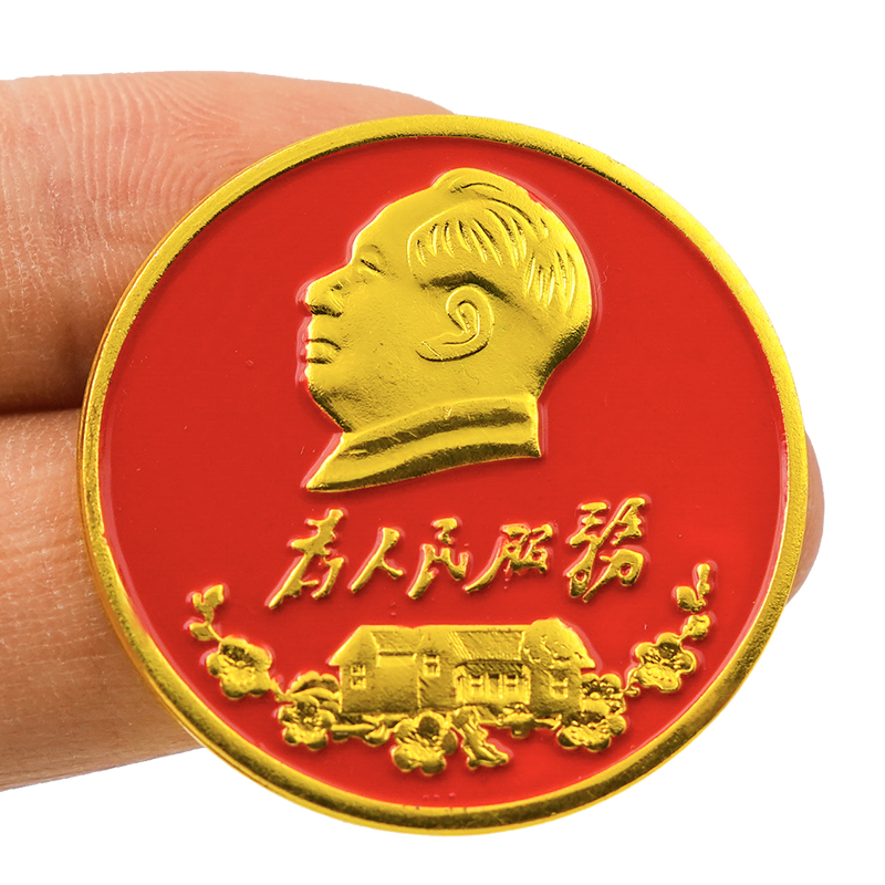 锌合金胸针 锌合金胸针 毛爷爷别针头像领针为人民服务饰品胸针