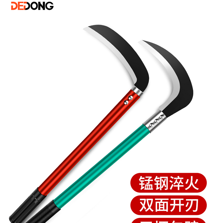 锰钢镰刀割草刀户外除草神器砍树工具农用玉米砍柴刀抛光打磨神器
