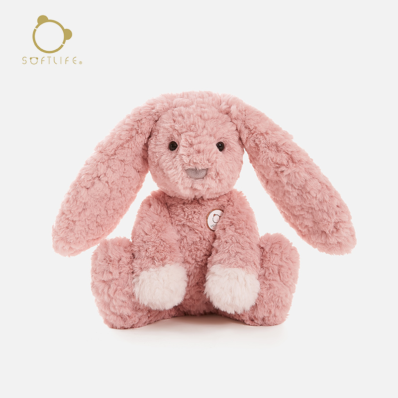 softlife毛绒玩具兔子玩偶安抚娃娃陪伴抱睡公仔生日礼物女生礼盒
