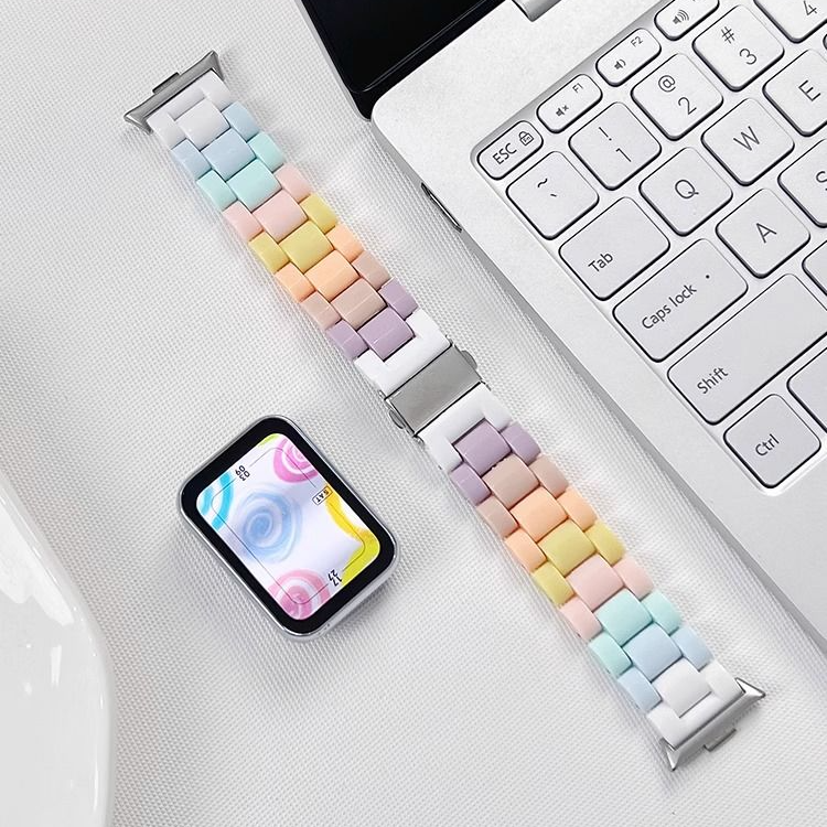 彩虹糖果适用于小米手环8pro/9pro表带折叠扣红米watch4新替换带