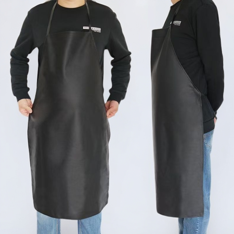 皮革软皮免洗围裙防水防油家用加厚厨房耐磨耐脏