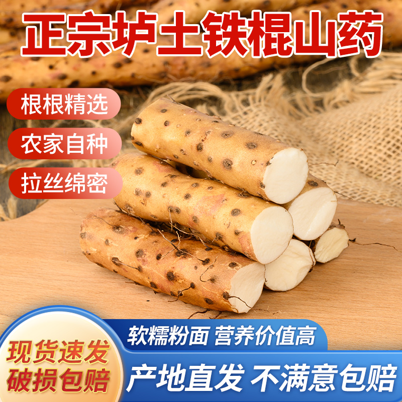 河南焦作温县垆土铁棍山药 新鲜营养原产地5斤装
