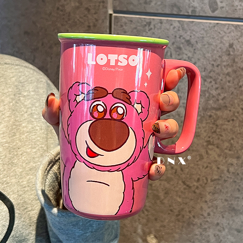 可爱草莓熊马克杯2025新款高颜值陶瓷水杯情侣牛奶咖啡杯生日礼物